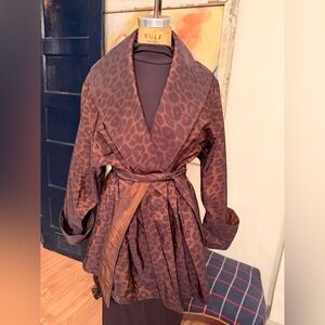 Mycra Pac *REVERSIBLE* Leopard Trench Coat